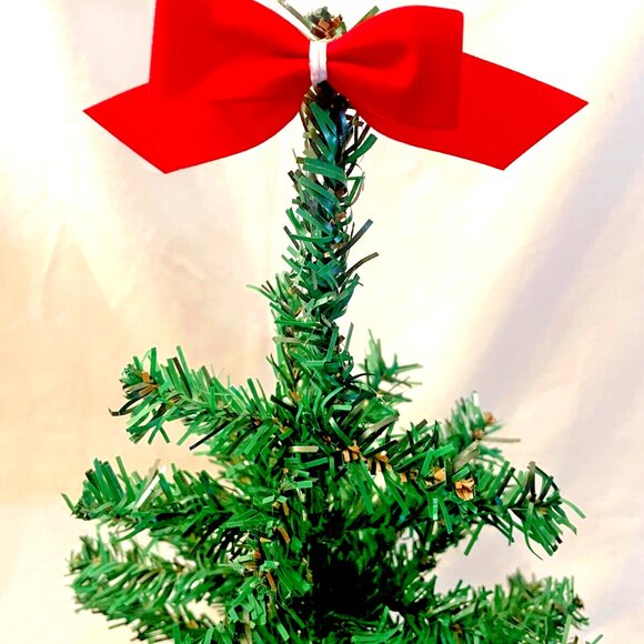 Green Artificial Christmas Tree 16" x 12" Table top Undecorated Easy Storage - Picture 4 of 6